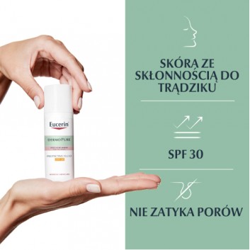 Eucerin DermoPure Krem-Fluid ochronny do skóry skłonnej do trądziku SPF 30, 50 ml