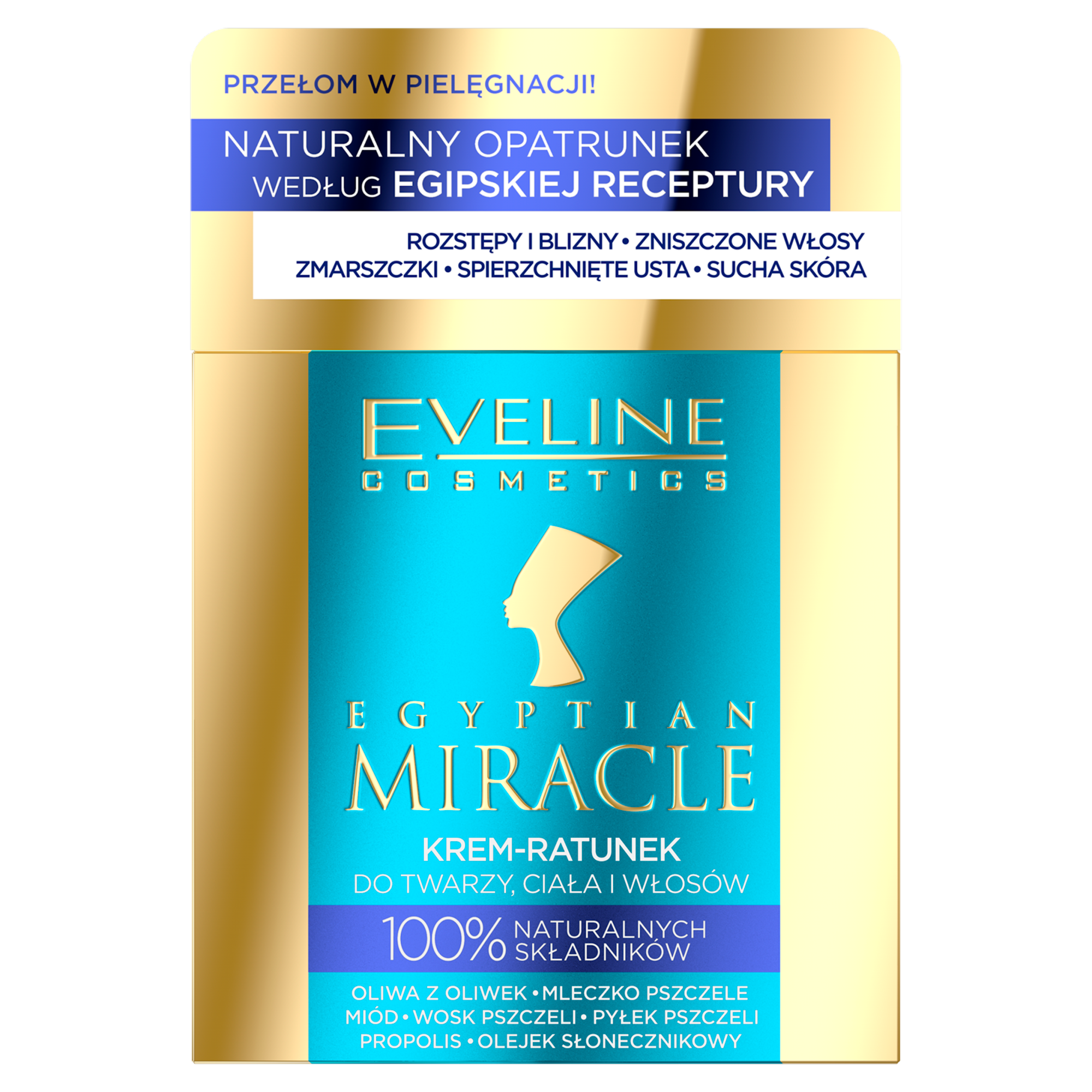 Eveline Egyptian Miracle krem-ratunek do twarzy, ciała i włosów, 40 ml zdjęcie