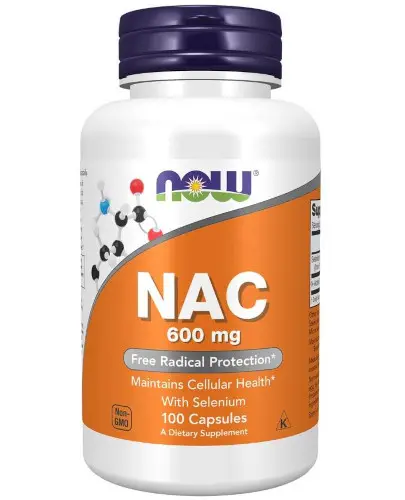NOW Foods, NAC 600 mg, 100 kapsułek zdjęcie