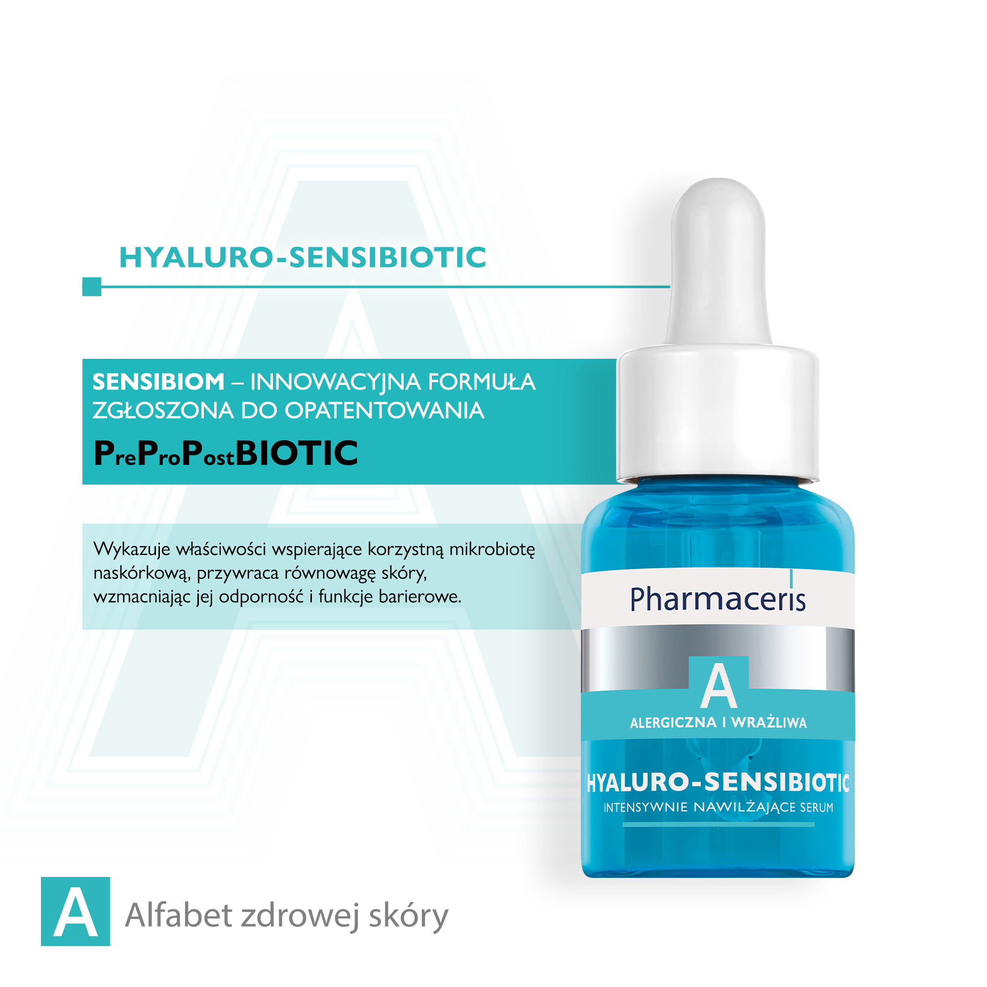 Pharmaceris A Hyaluro-Sensibiotic, serum intensywnie nawilżające, 30 ml