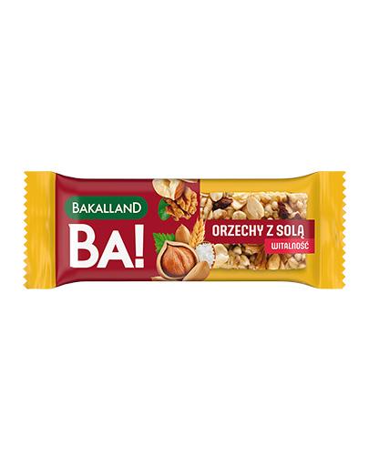 Bakalland BA! Baton Zbożowy Orzechy z solą Witalność, 35 g zdjęcie