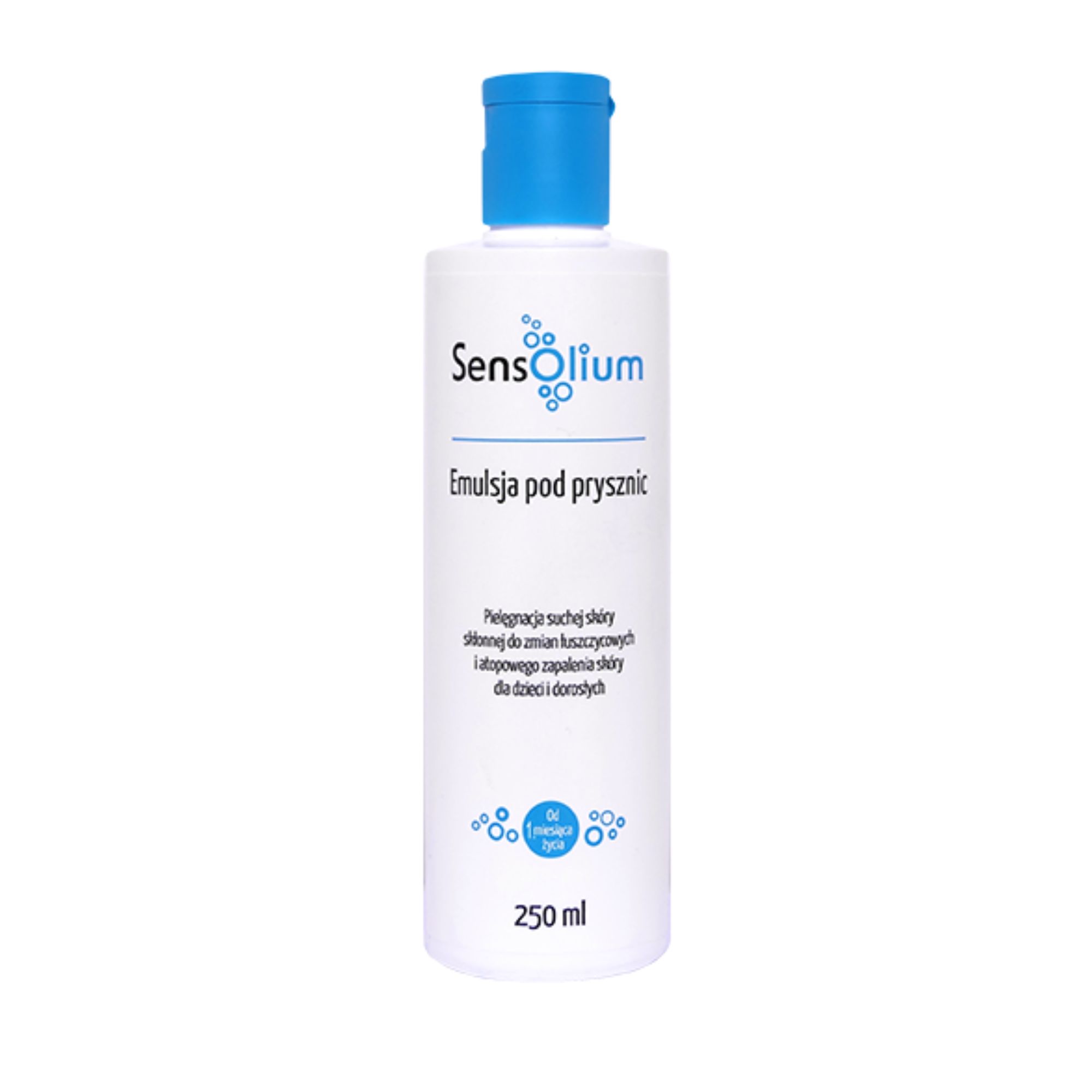 SENSOLIUM Emulsja pod prysznic - 250 ml. Do skóry suchej skłonnej do AZS. zdjęcie