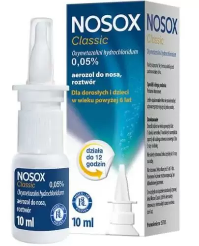 Nosox Classic Aerozol do nosa, 10 ml zdjęcie