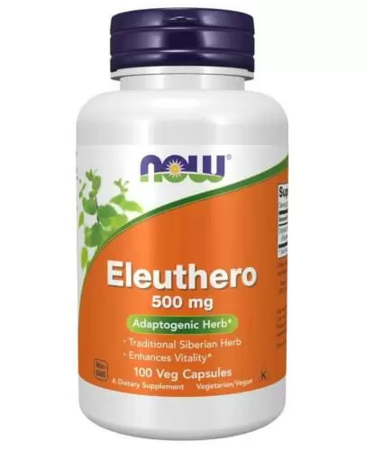 NOW Foods Eleuthero 500 mg (żeń-szeń syberyjski) 100 kapsułek zdjęcie