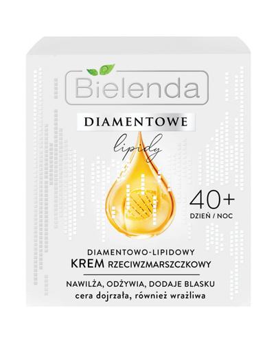 Bielenda Diamentowe Lipidy Diamentowo-Lipidowy Krem przeciwzmarszczkowy 40+ dzień/noc, 50 ml cena, opinie, skład zdjęcie