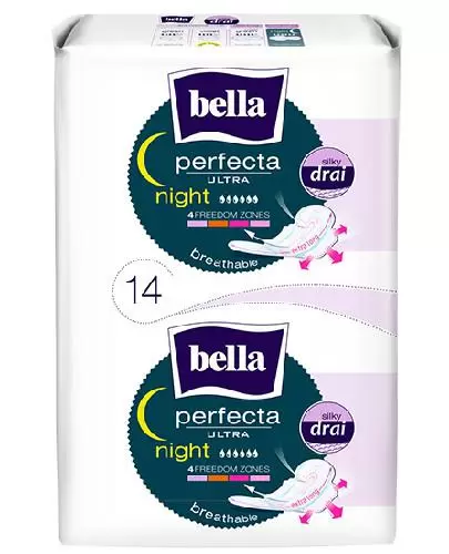 Bella Perfecta Ultra Night silky drai ultracienkie podpaski higieniczne 14 sztuk zdjęcie