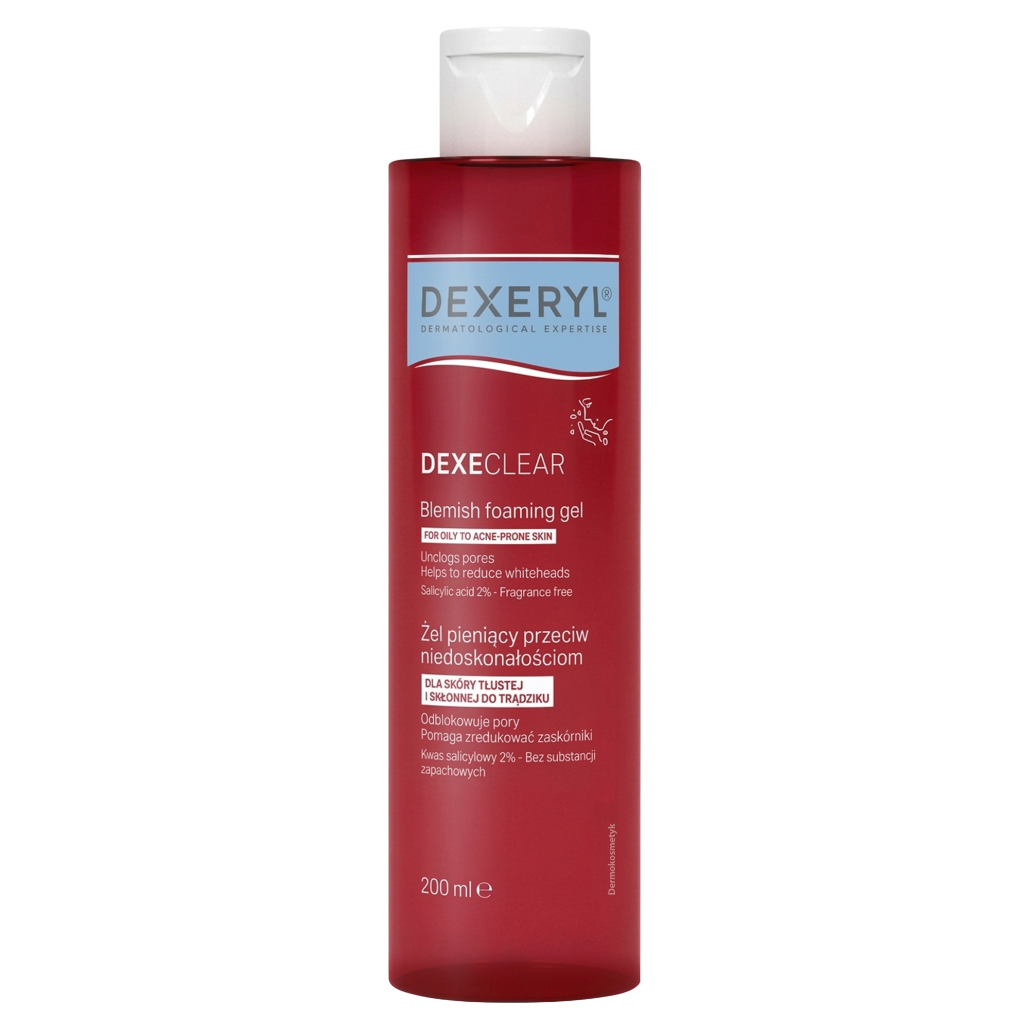 Dexeryl Dexeclear Żel pieniący przeciw niedoskonałościom, 200 ml zdjęcie