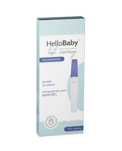 HelloBaby test ciążowy strumieniowy, 1 sztuka zdjęcie