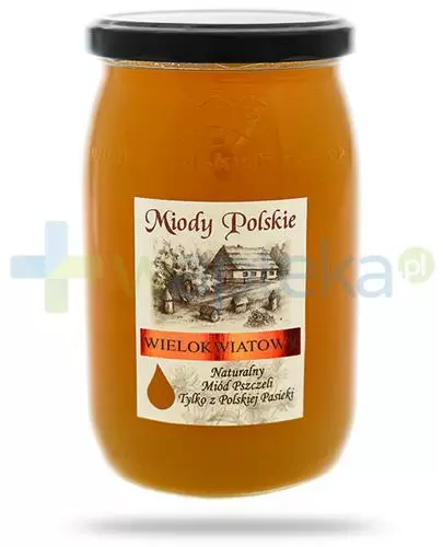 Miody Polskie miód naturalny wielokwiatowy 950 g zdjęcie