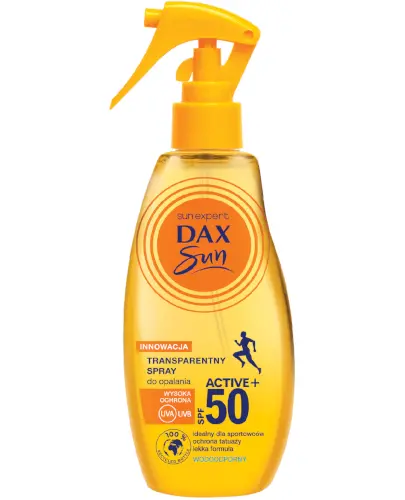 Dax Sun Transparentny spray do opalania ACTIVE SPF 50 200 ml zdjęcie