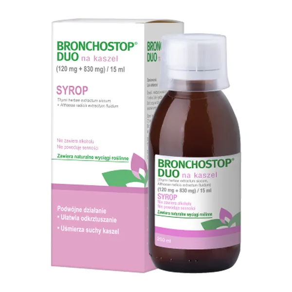 Bronchostop Duo syrop na kaszel suchy, 200 ml zdjęcie