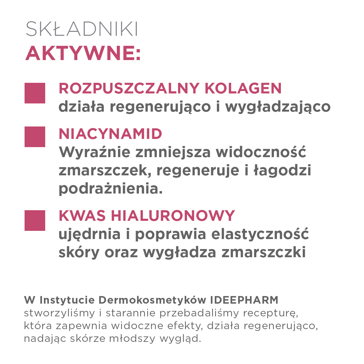 Idee Derm Krem prasujący zmarszczki z kolagenem 10%, 50 ml