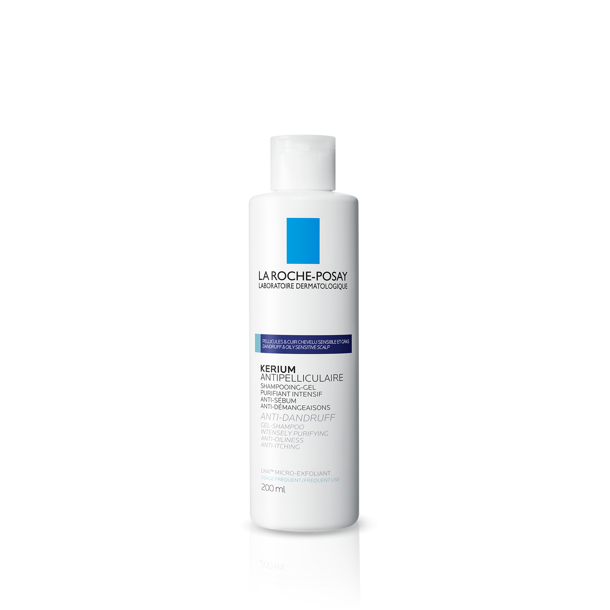LA ROCHE-POSAY KERIUM Szampon przeciwłupieżowy na łupież tłusty - 200 ml zdjęcie