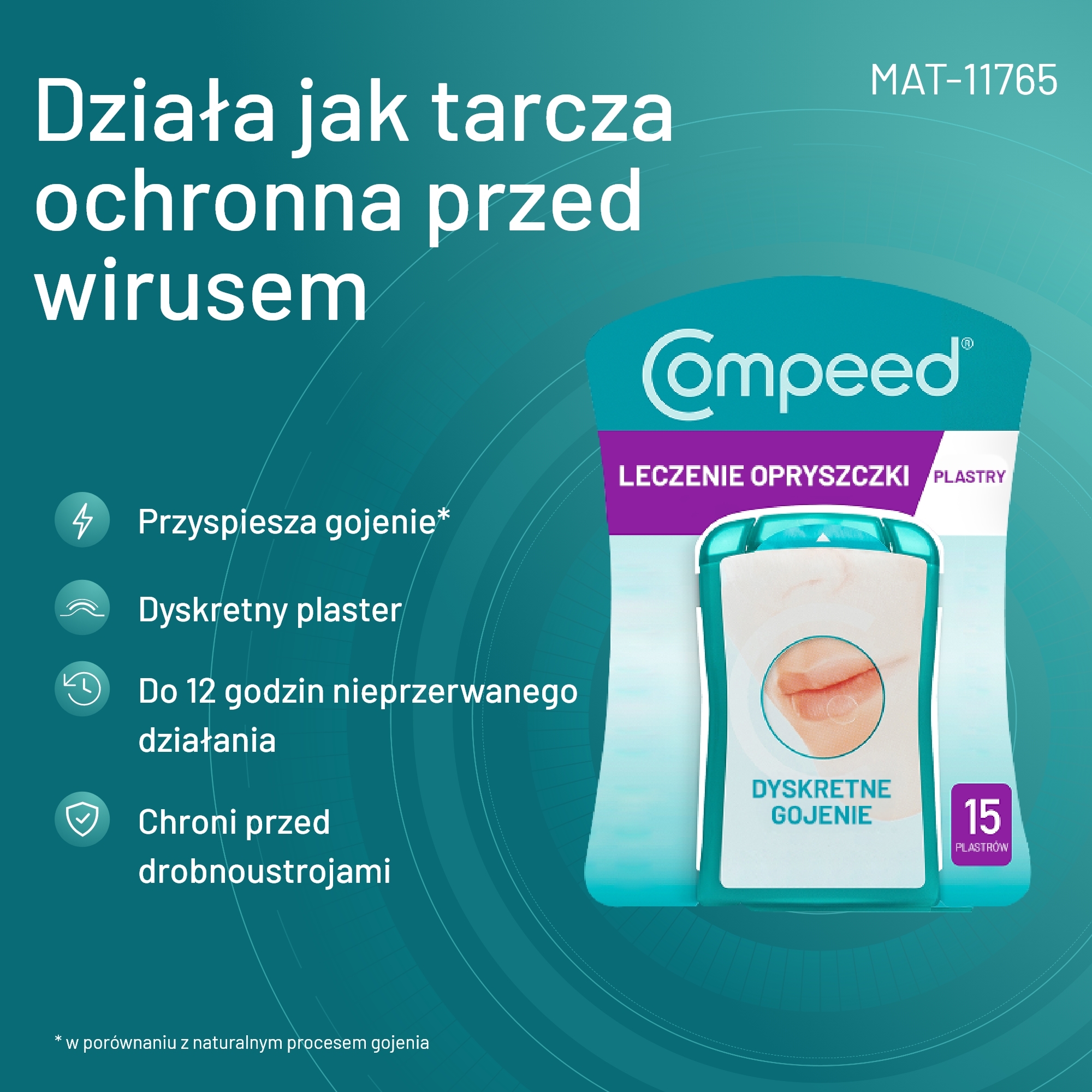 Compeed plastry na opryszczkę, 15 sztuk