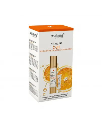 Sesderma C-Vit Krem żel 50 ml + kontur oczu 15 ml [ZESTAW] zdjęcie
