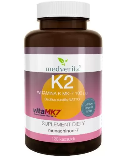 Medverita Witamina K2 MK-7 100 ug 120 kapsułek zdjęcie