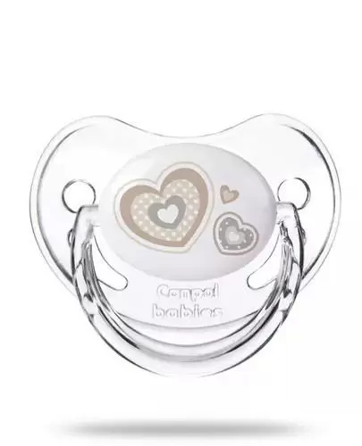 Canpol Babies Newborn Baby smoczek silikonowy anatomiczny 0-6m beżowy 1 sztuka [22/565_bei] zdjęcie