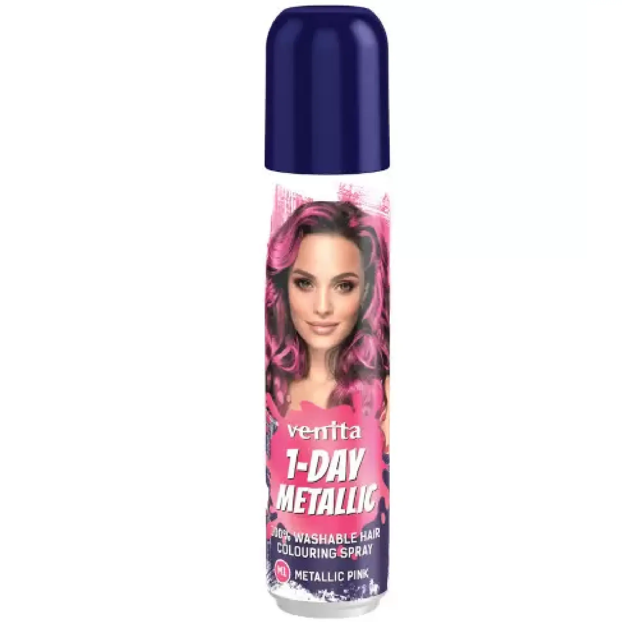 Venita 1-Day Metallic koloryzujący spray do włosów M1 różowy 50 ml zdjęcie