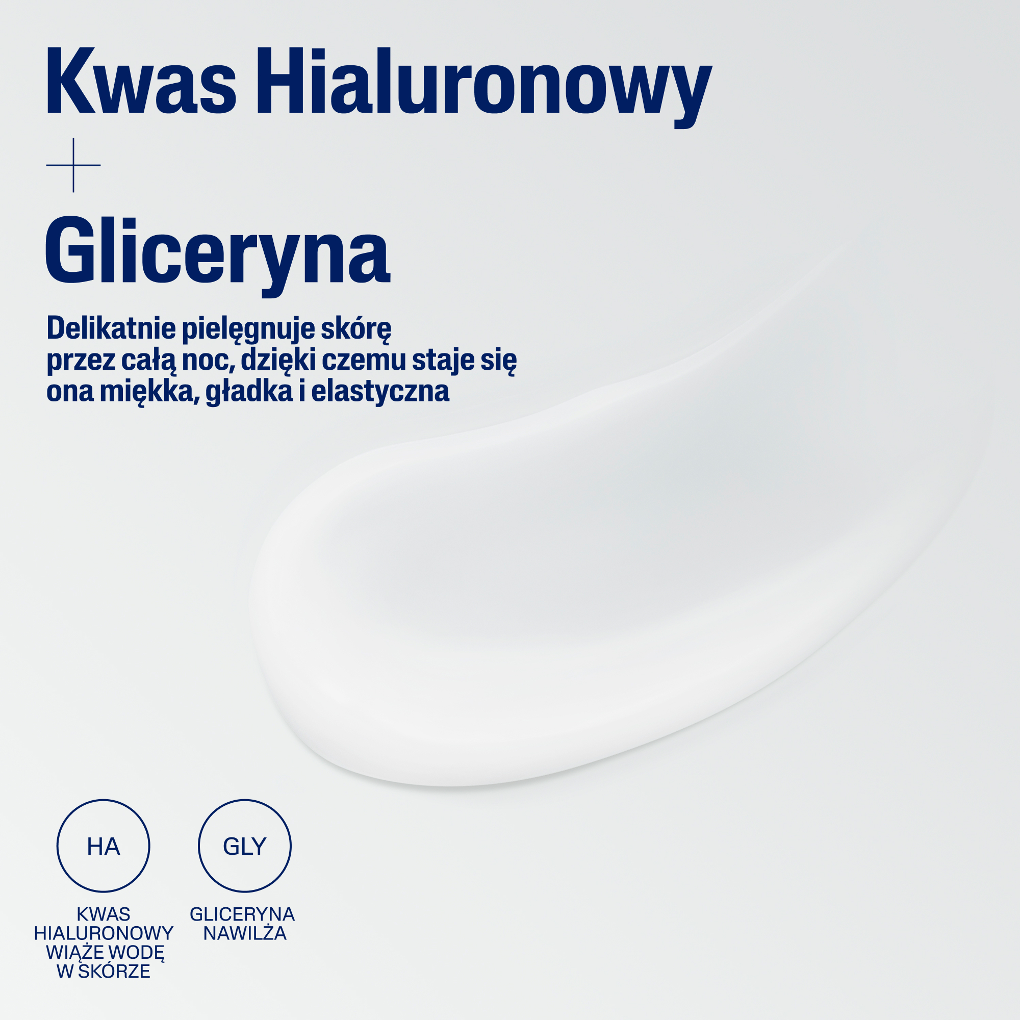 Cetaphil, krem nawilżający do twarzy na noc z kwasem hialuronowym, 48 ml