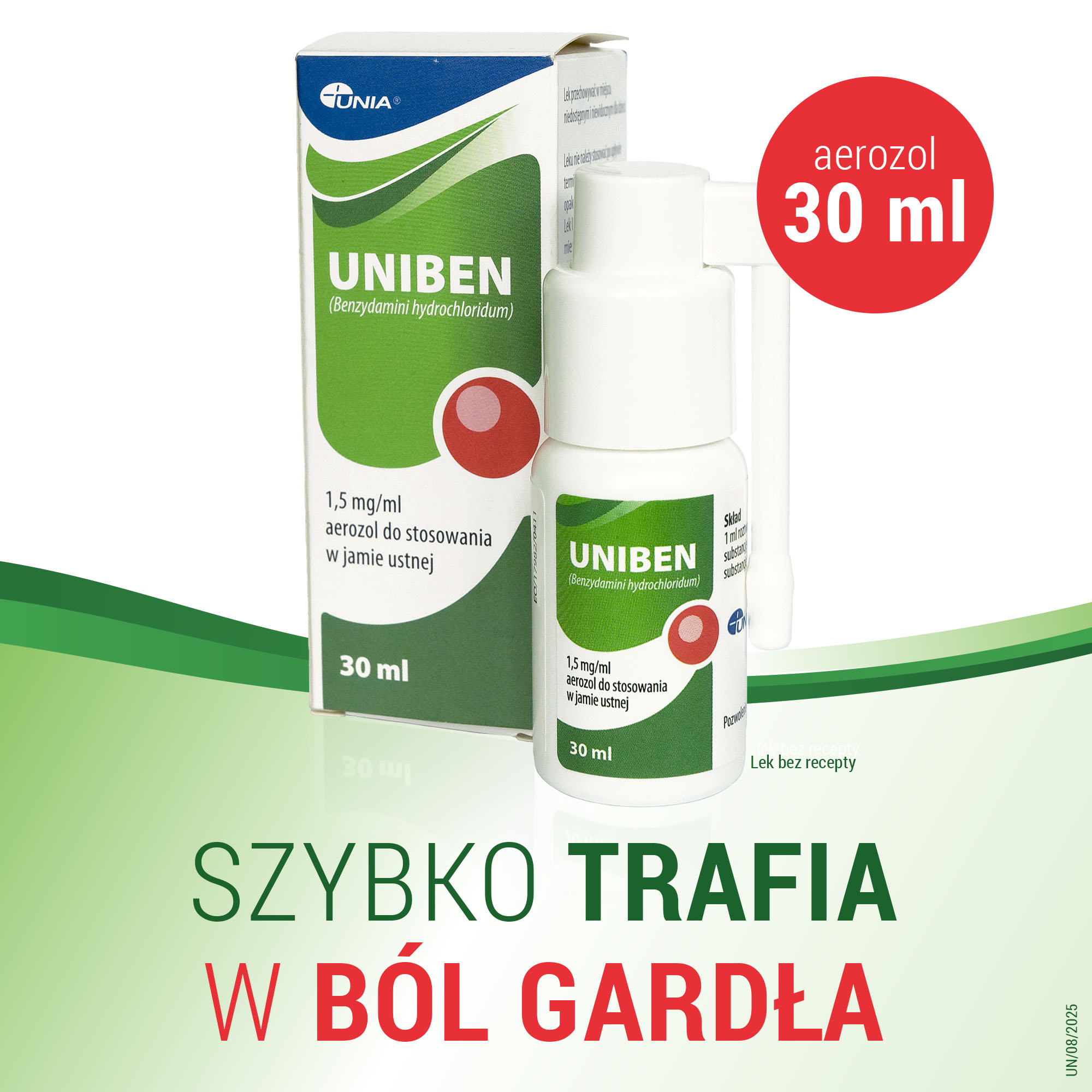 Uniben 1,5 mg/ml aerozol 30 ml