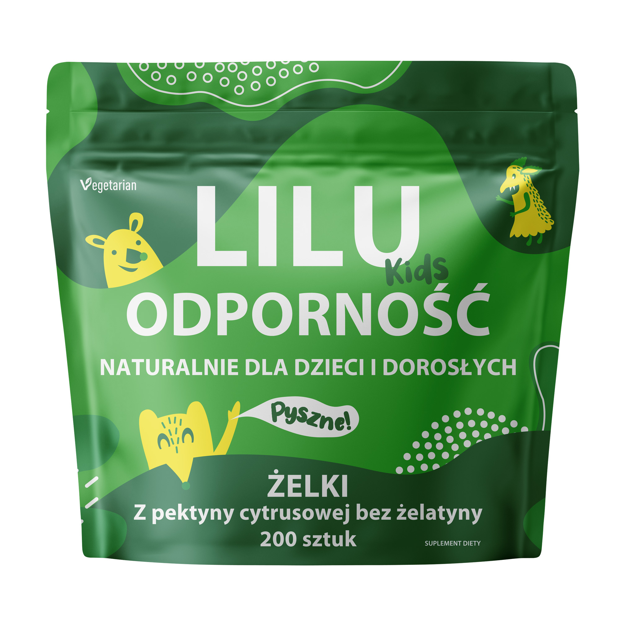 Lilu Kids Odporność Żelki dla dzieci i dorosłych, 200 sztuk  zdjęcie