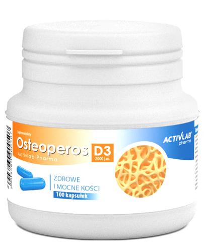 Activlab Pharma Osteoperos D3 2000 j.m. - 100 kaps. - cena, opinie, dawkowanie zdjęcie