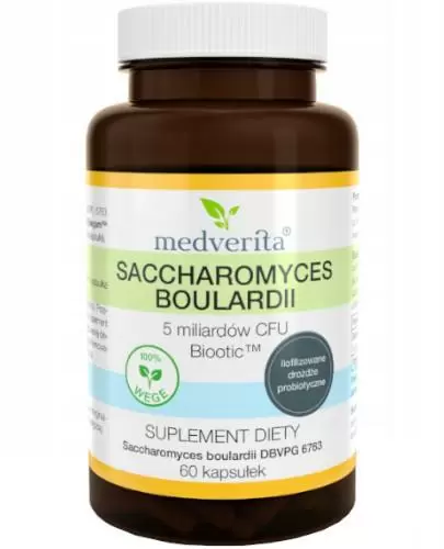 Medverita Saccharomyces Boulardii 60 kapsułek zdjęcie