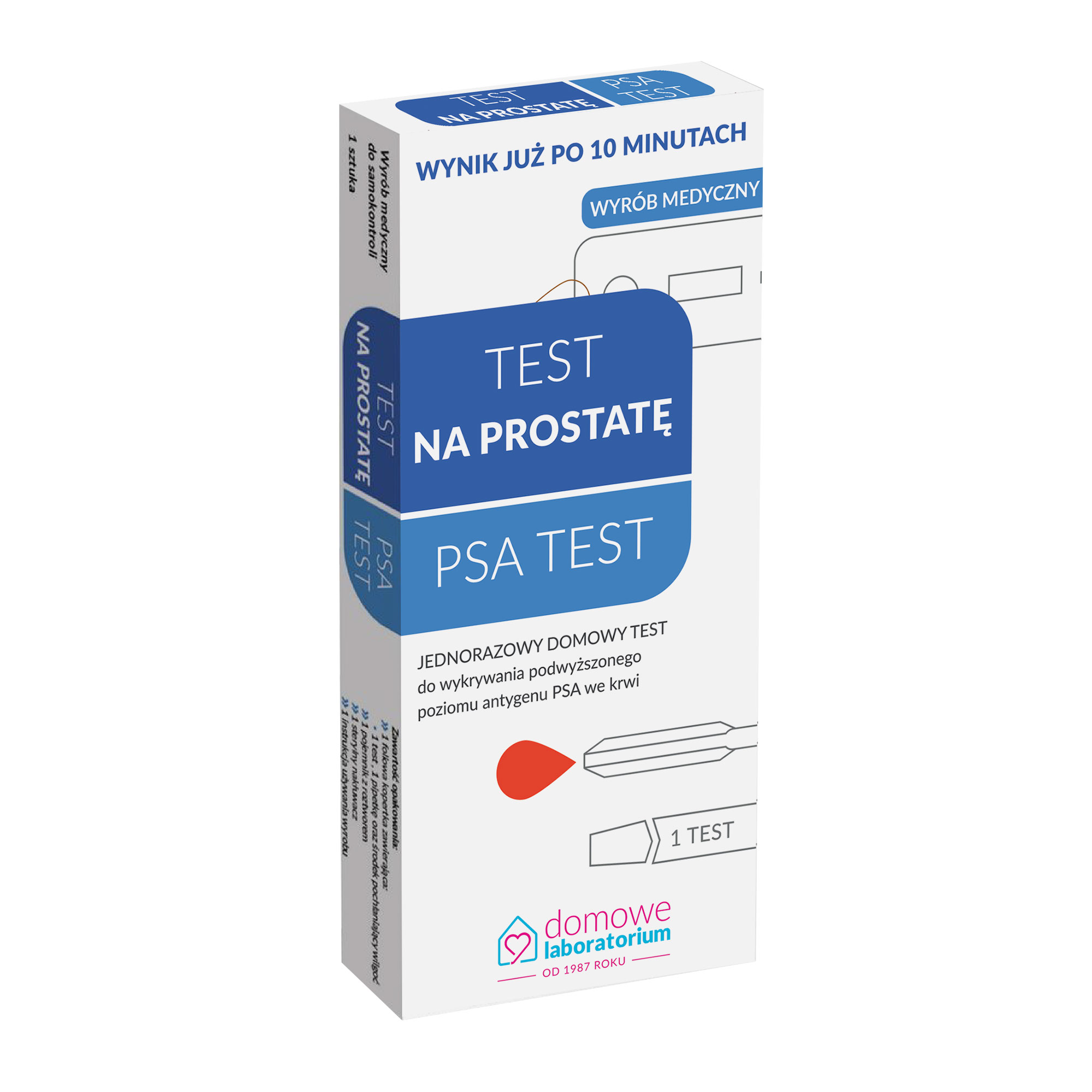 Domowe Laboratorium test na prostatę PSA TEST 1 sztuka zdjęcie