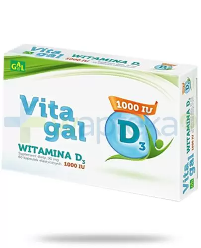 GAL Vitagal witamina D3 1000 90mg 60 kapsułek zdjęcie