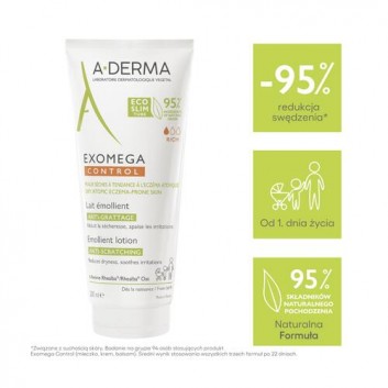 A-Derma Exomega Control mleczko emolient Rich przeciw drapaniu 200 ml