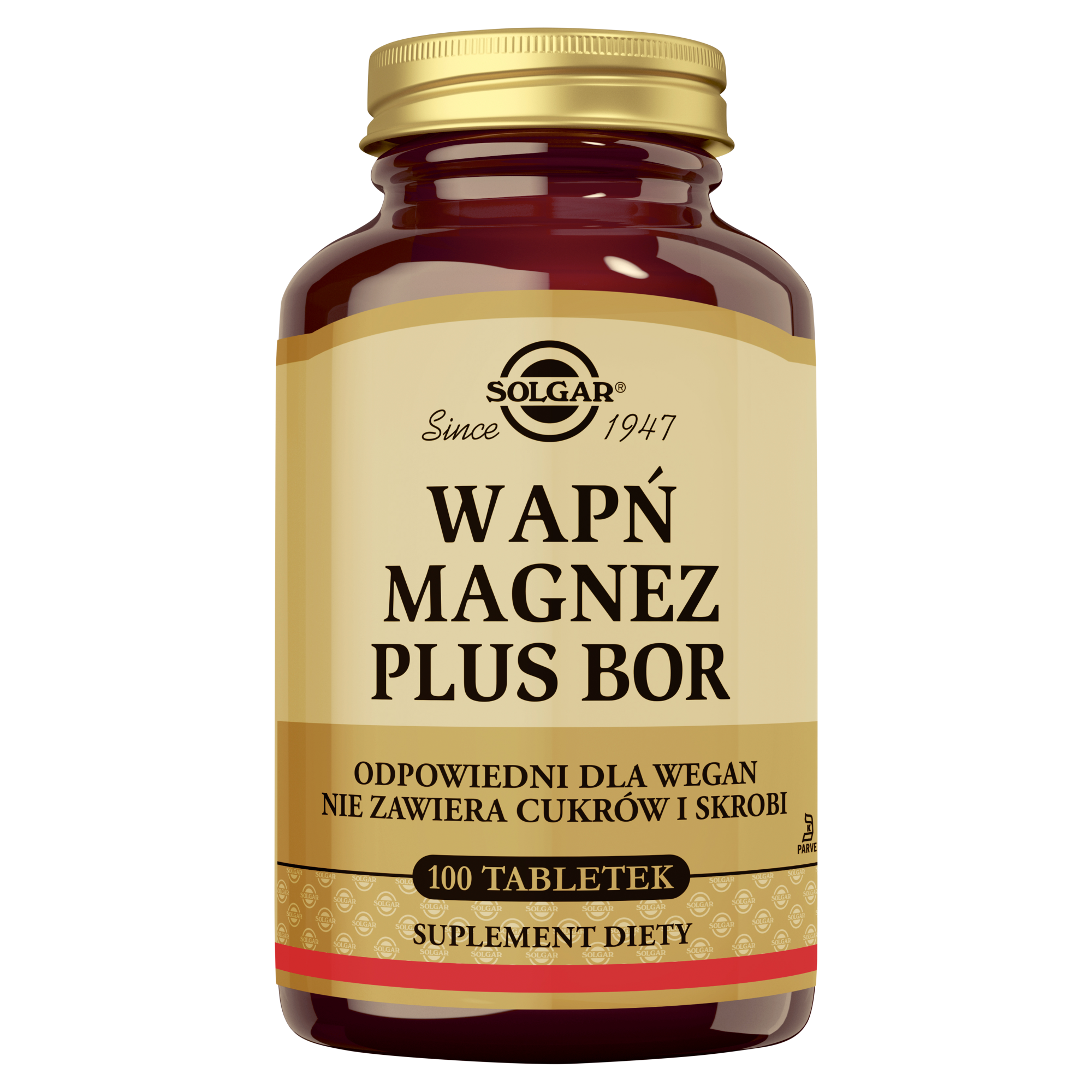Solgar Wapń Magnez Bor 100 tabletek zdjęcie