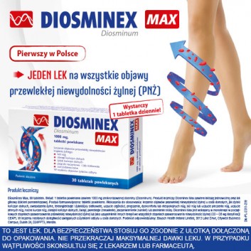Diosminex Max 1000mg 30 tabletek