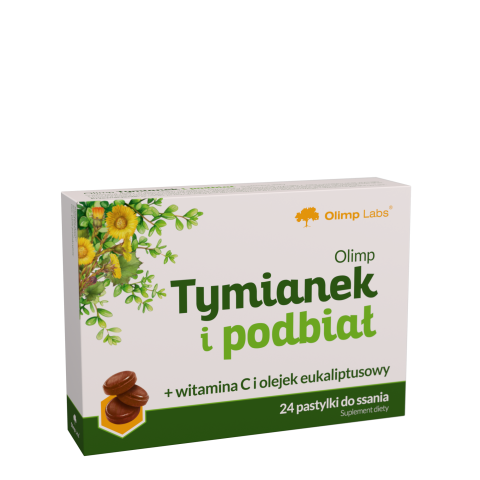 Olimp Tymianek i podbiał, pastylki, 24 sztuki  zdjęcie