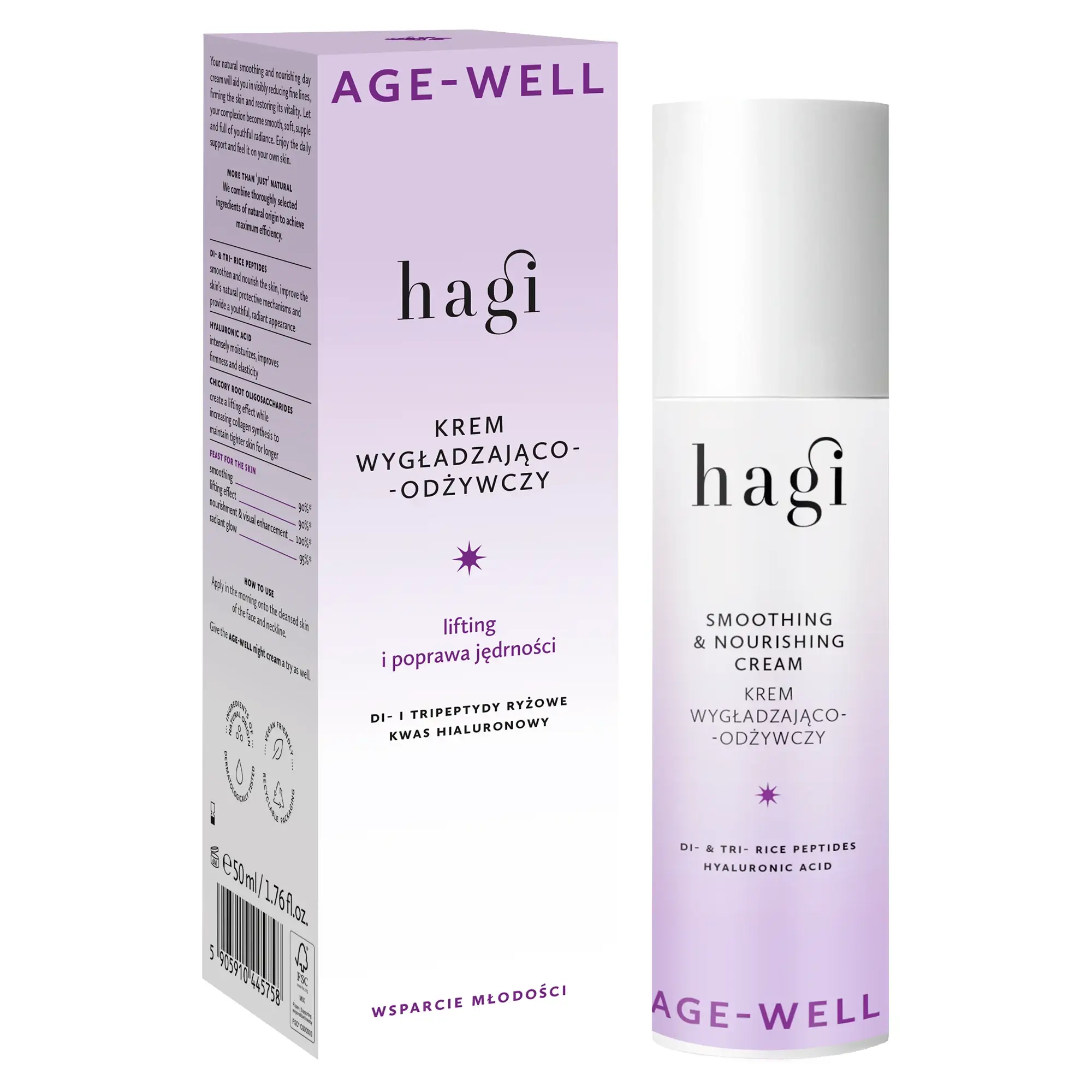 Hagi Age-Well Krem Wygładzająco-Odżywczy Na Dzień, 50 ml