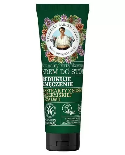 Babuszka Agafia Naturalny certyfikowany krem do stóp redukujący zmęczenie 75 ml zdjęcie