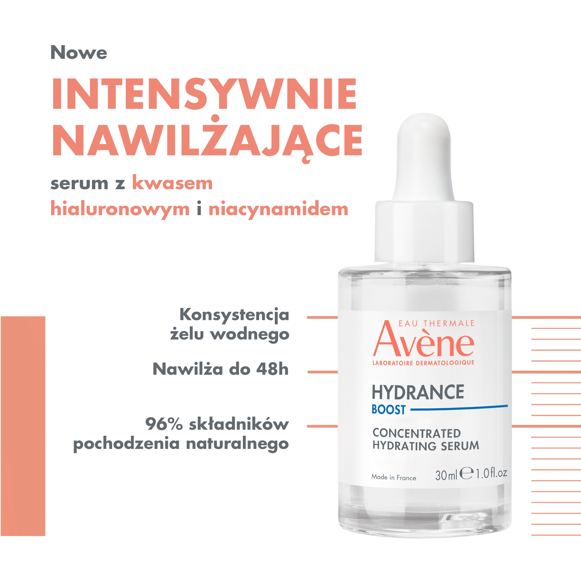 Avene Hydrance Boost skoncentrowane serum nawilżające 30 ml