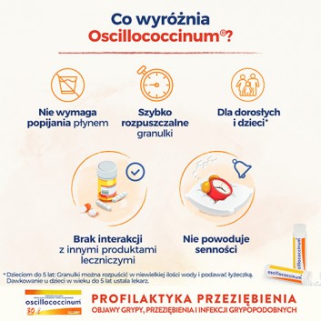 Oscillococcinum granulki 30 dawek