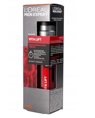 L'Oreal Men Expert Vita Lift Przeciwzmarszczkowy turbo żel - 50 ml - Krem na zmarszczki dla mężczyzn - cena, opinie, właściwości  zdjęcie