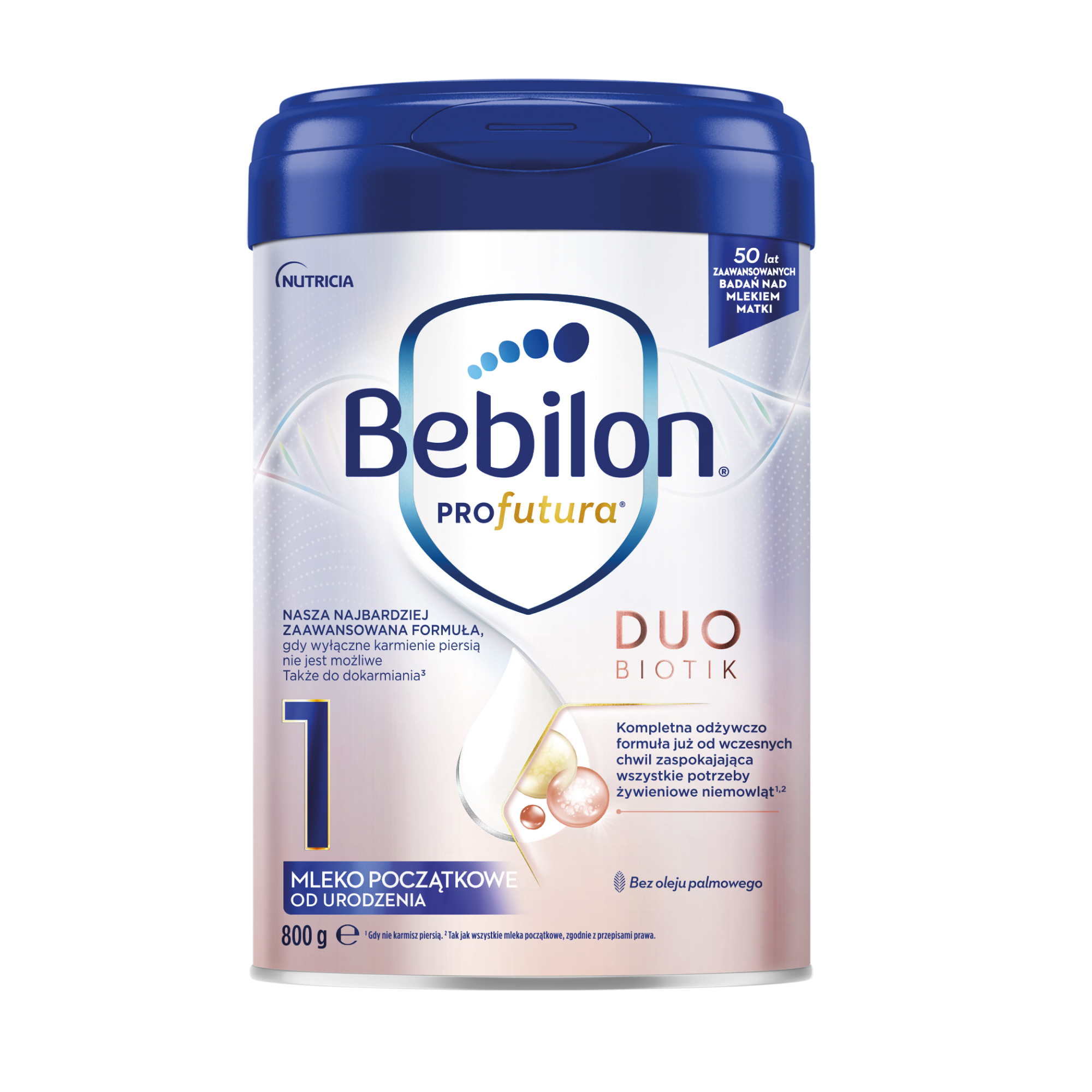 Bebilon PROfutura DUOBIOTIK 1 Mleko początkowe od urodzenia, proszek, 800 g zdjęcie