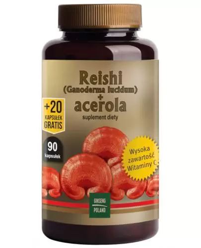 Ginseng Reishi + Acerola 90 kapsułek zdjęcie