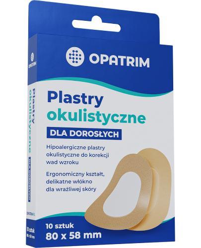 Opatrim plastry okulistyczne dla dorosłych 80 x 59 mm 10 sztuk zdjęcie