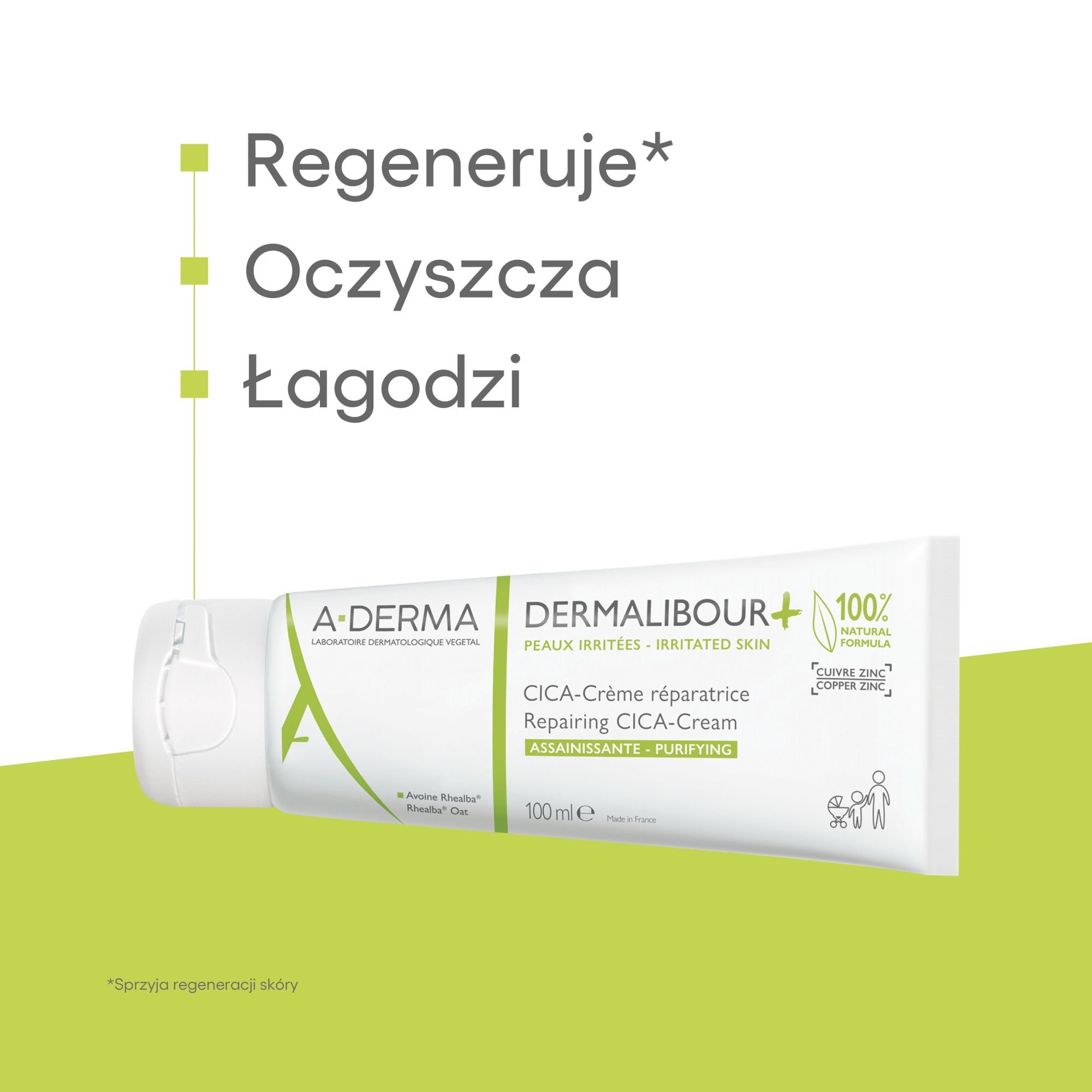 A-Derma Dermalibour+ CICA krem regenerujący 100 ml