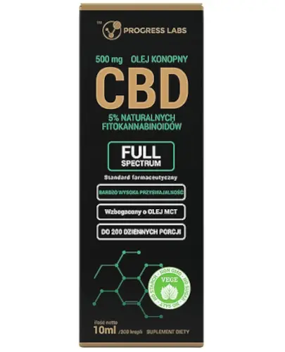 Wish Olej konopny CBD 5% Full Spectrum + Olej MCT 10 ml zdjęcie