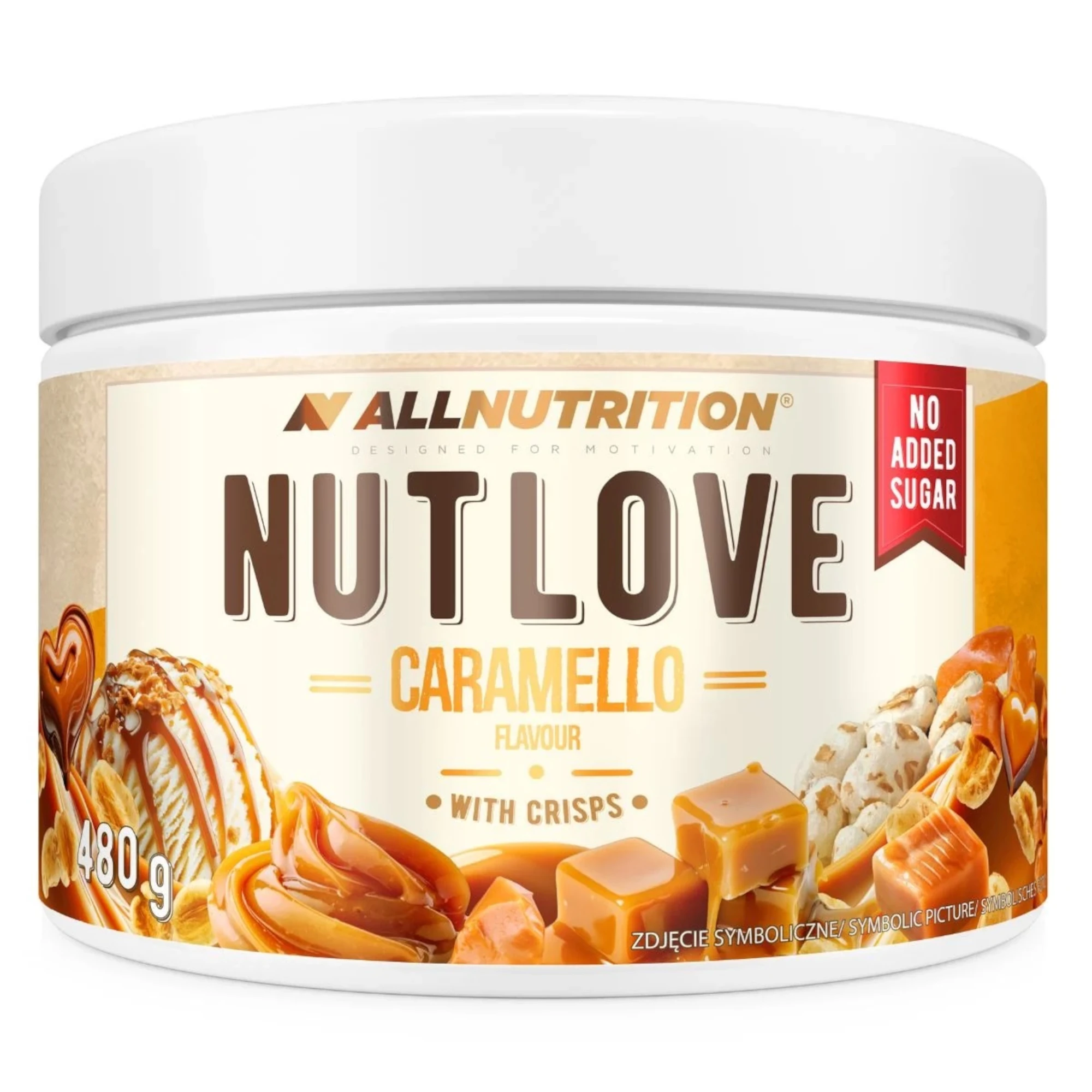 Allnutrition Nutlove Caramello Flavour With Crisps, 480 g zdjęcie