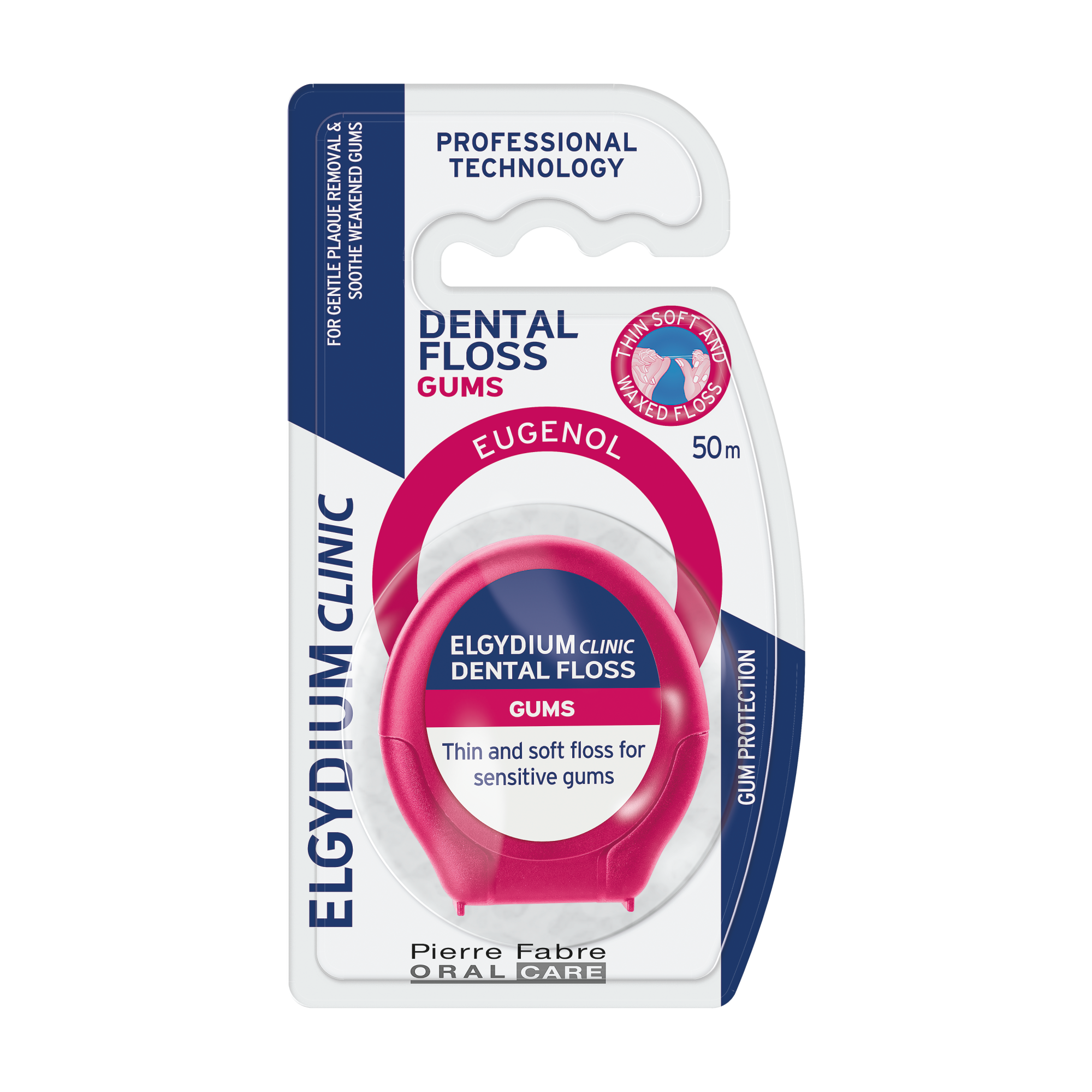Elgydium Clinic DentalFloss Gum, nić dentystyczna do wrażliwych dziąseł, 50 m zdjęcie