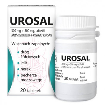 Urosal 300 mg + 300 mg 20 labletek