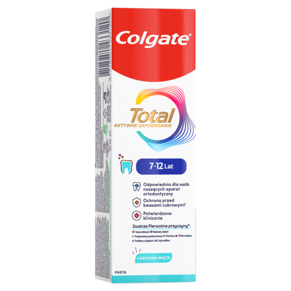 Colgate Total Junior Pasta do zębów 7 - 12 lat, 50 ml