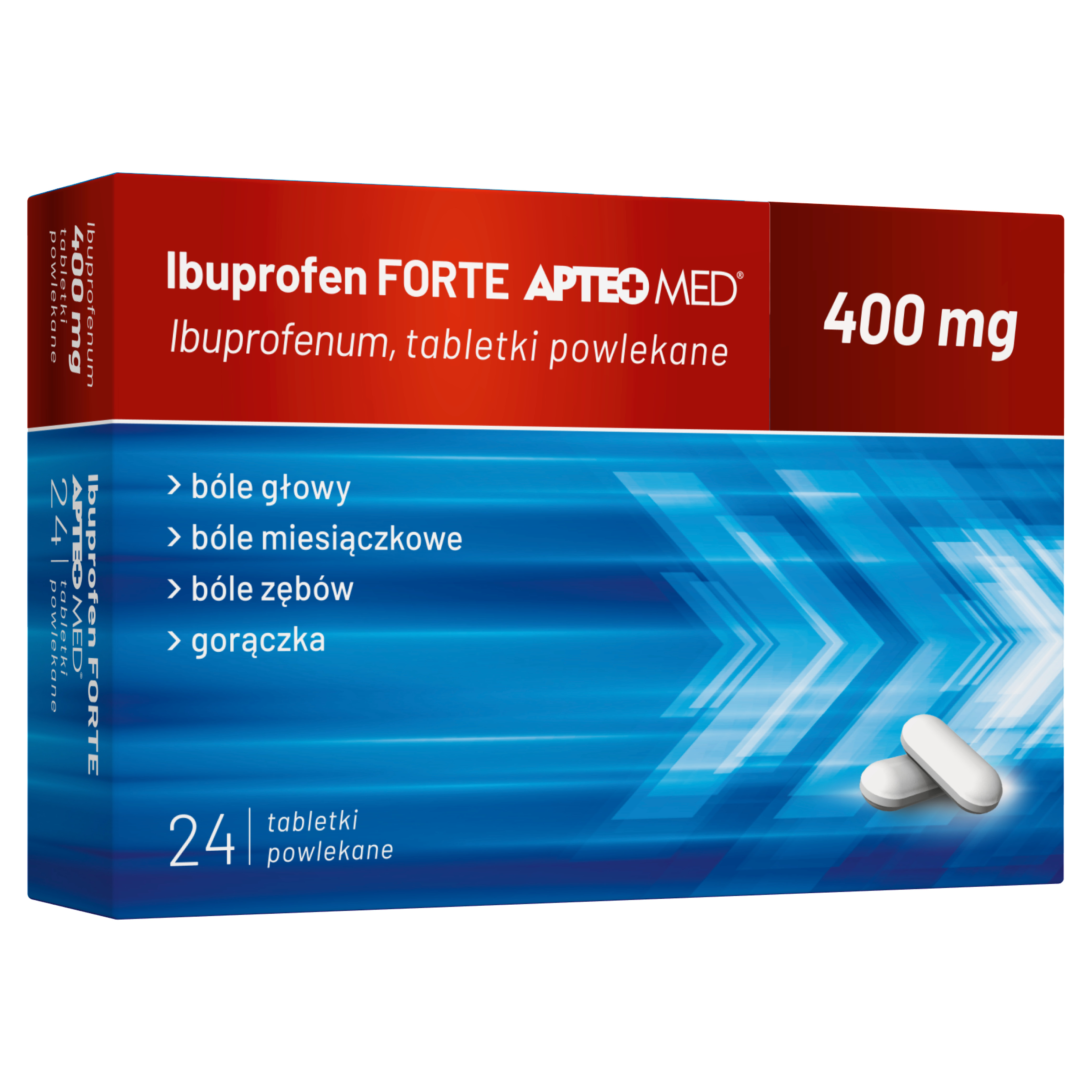 Apteo Med Ibuprofen 400mg 24 tabletki powlekane