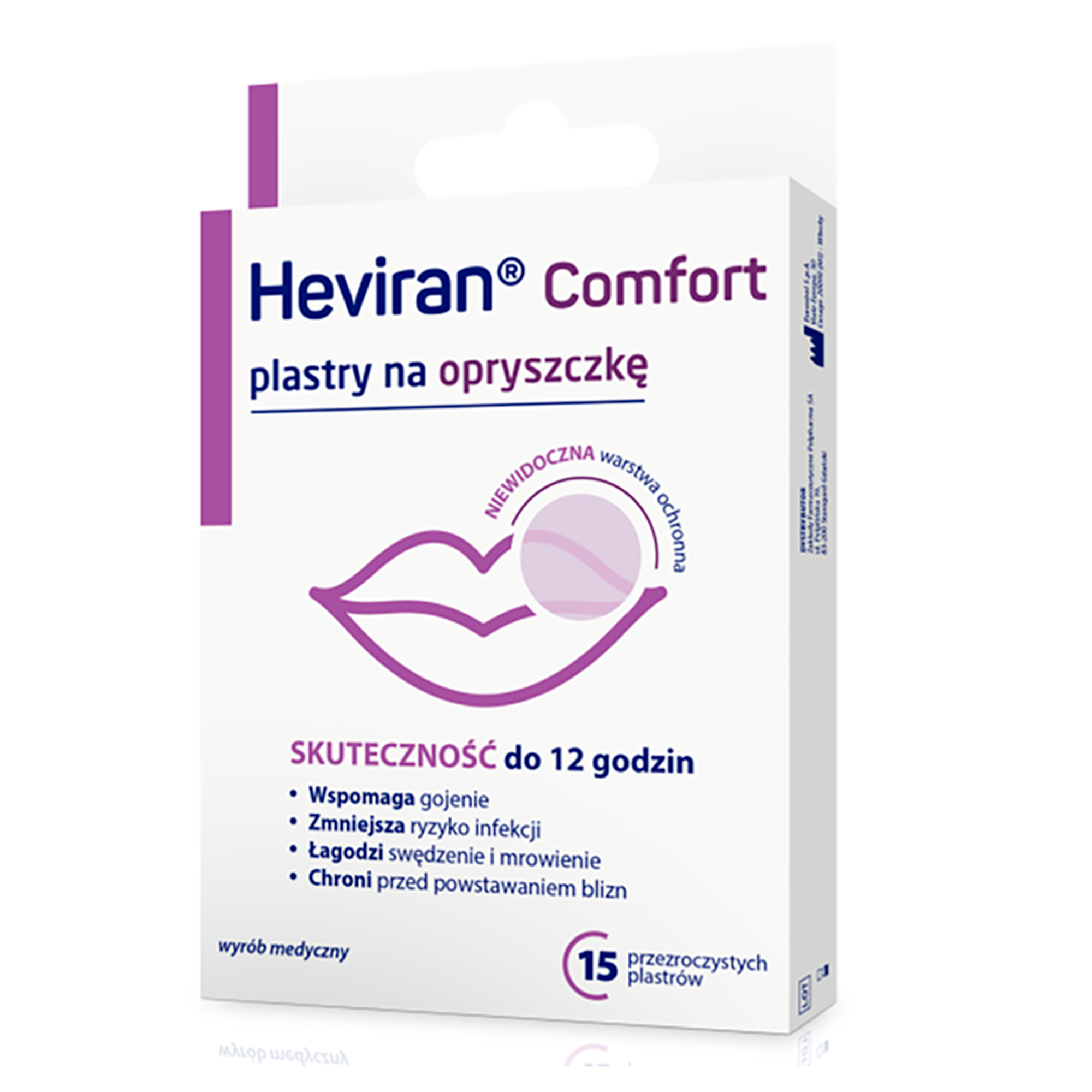 Heviran Comfort plastry na opryszczkę 15 sztuk zdjęcie
