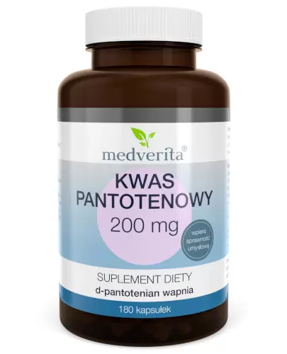 Medverita kwas pantotenowy 200 mg 180 kapsułek zdjęcie